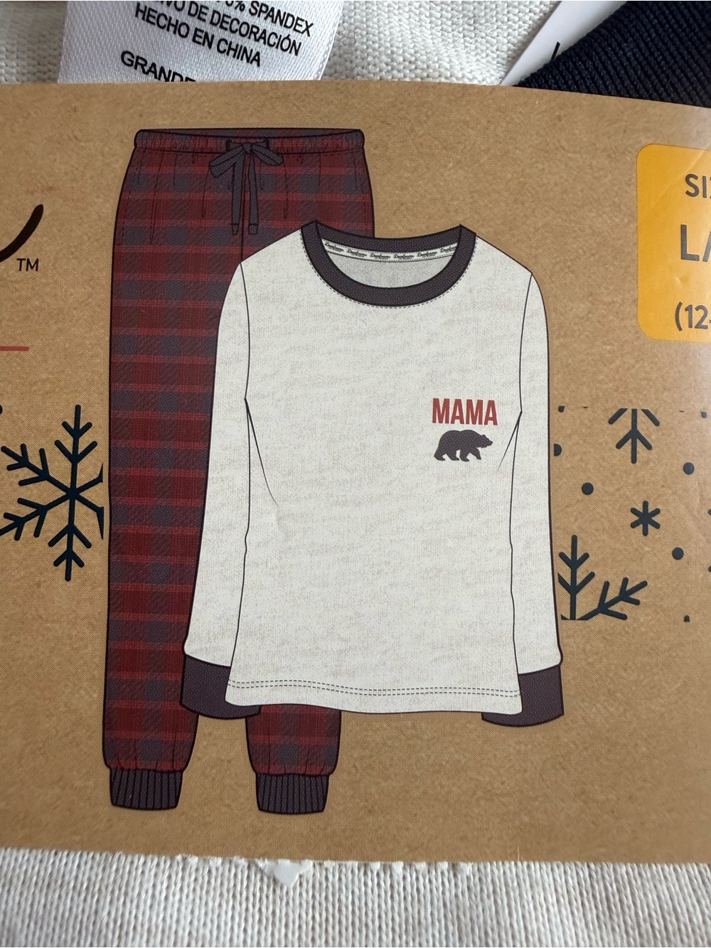 Women's Mama Bear Pajama Set Size Large